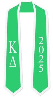  Kappa Delta Graduation Sash Stole w/ Year 