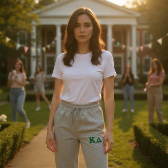 Kappa Delta Lettered Thigh Sweatpants