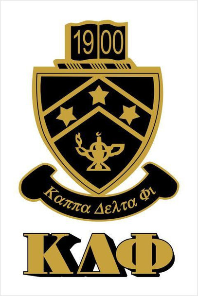  Kappa Delta Phi Crest - Shield Window Decals Stickers 