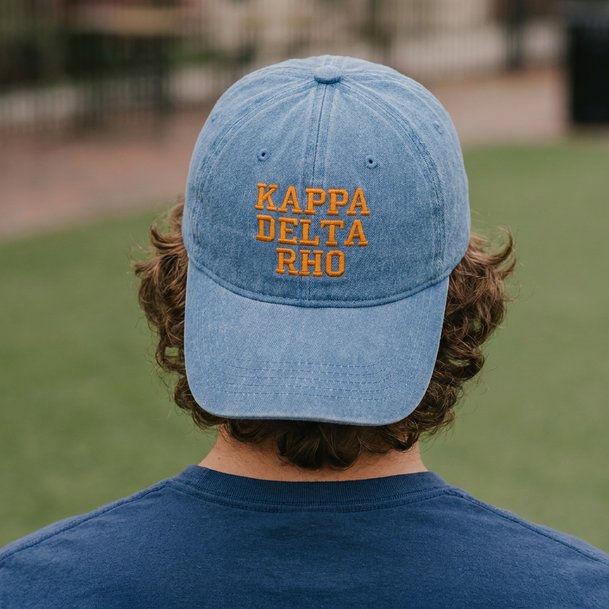 Kappa Delta Rho Pigment Dyed Baseball Cap