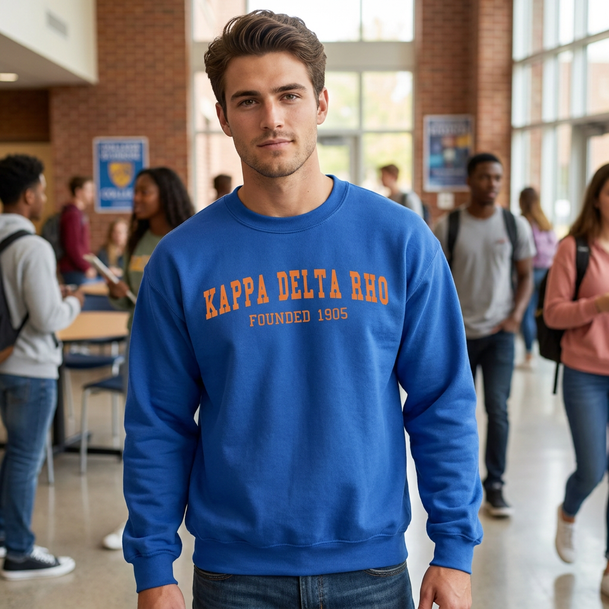 Kappa Delta Rho Fraternity Founders Crew Sweatshirt