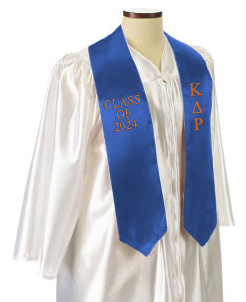 Kappa Delta Rho Embroidered Graduation Sash Stole