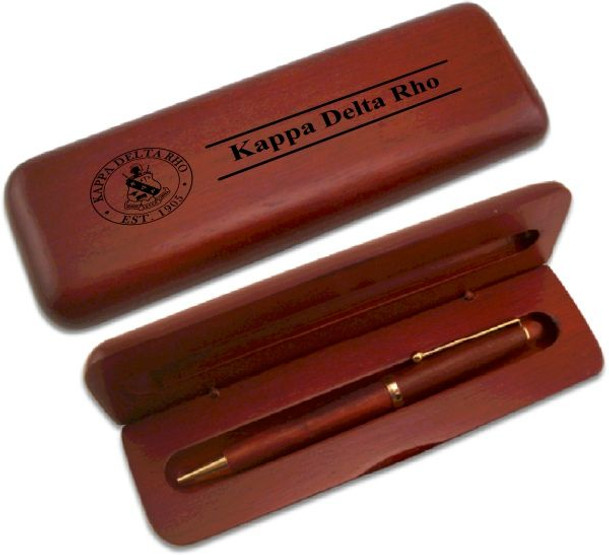 Kappa Delta Rho Wooden Pen Set