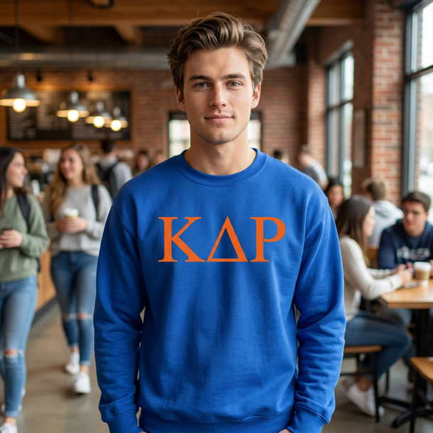 Kappa Delta Rho Lettered World Famous Greek Crewneck