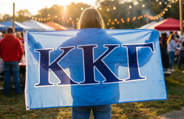 Kappa Kappa Gamma Big Greek Letter Flag