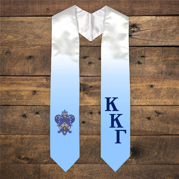 Kappa Kappa Gamma Extra Fancy Diagonal Greek Graduation Stole W Crest