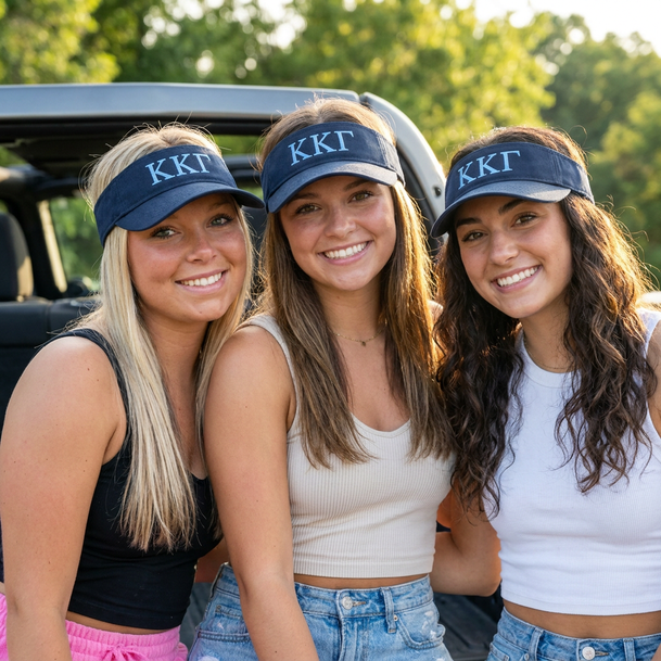 Kappa Kappa Gamma Greek Letter Visor