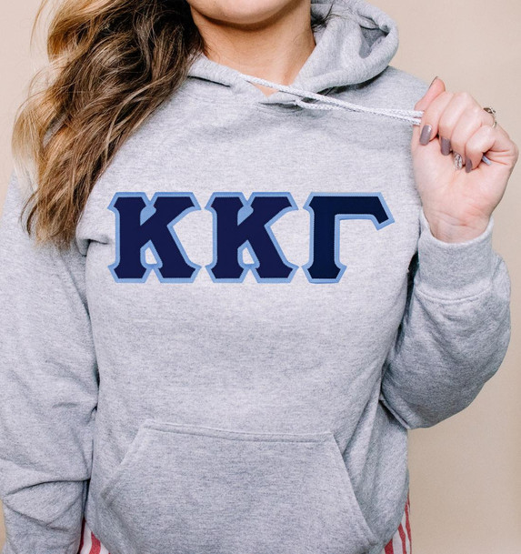  DISCOUNT Kappa Kappa Gamma Lettered Hooded Sweatshirt - Best Value 