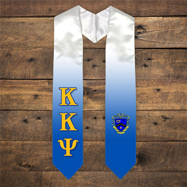 Kappa Kappa Psi Extra Fancy Simple Greek Graduation Stole W Crest