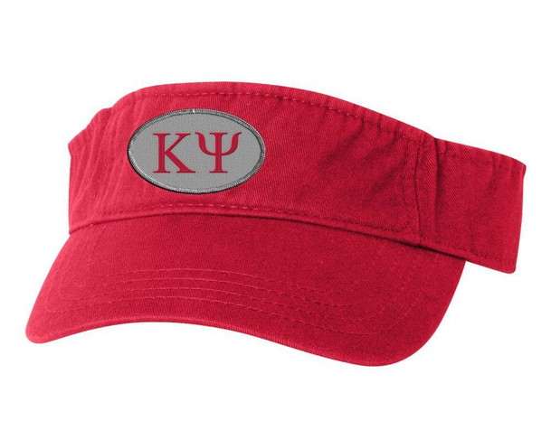 Kappa Psi Greek Oval Heavy Visor