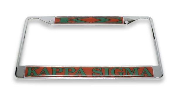 Craftique Kappa Sigma Chrome License Plate Frames 