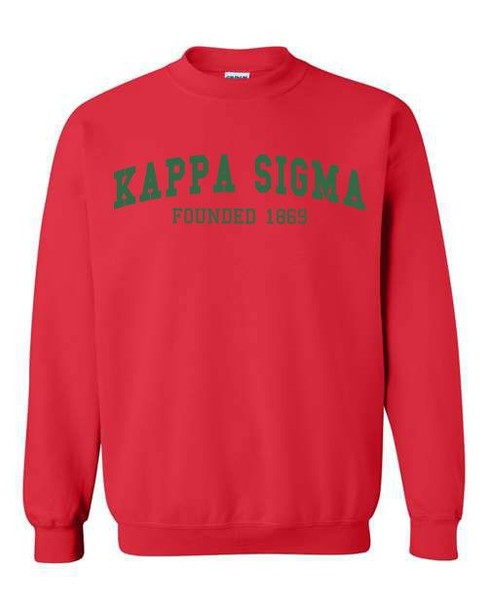 Kappa Sigma Fraternity Founders Crew Sweatshirt