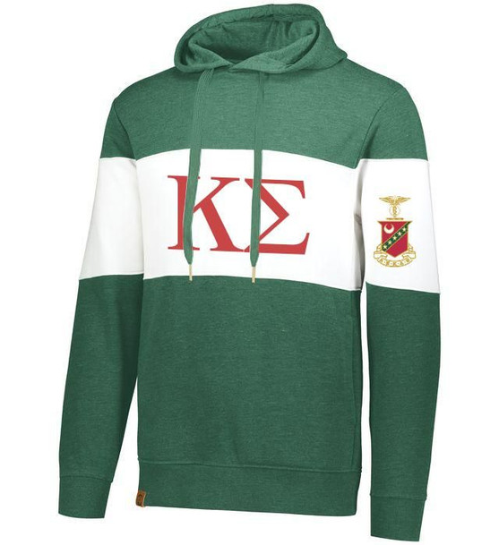 Kappa Sigma Ivy League Hoodie W Crest On Left Sleeve