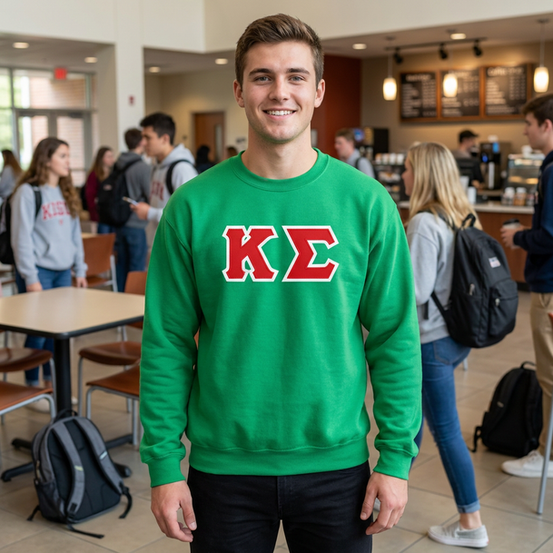 Kappa Sigma Lettered Crewneck Sweatshirt