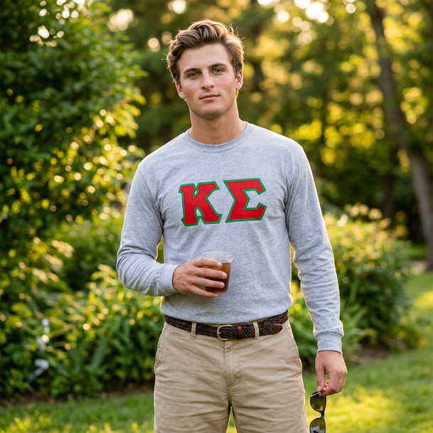 Kappa Sigma Custom Twill Long Sleeve T-Shirt