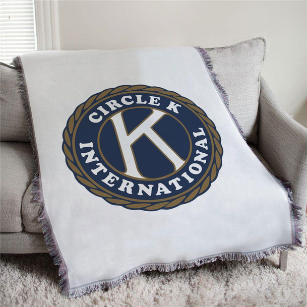  Kiwanis Circle K Afghan Blanket Throw 