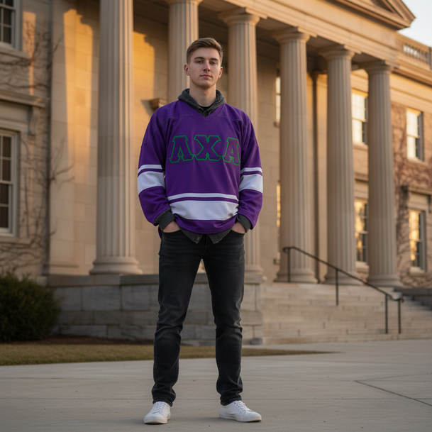 DISCOUNT-Lambda Chi Alpha Breakaway Lettered Hockey Jersey