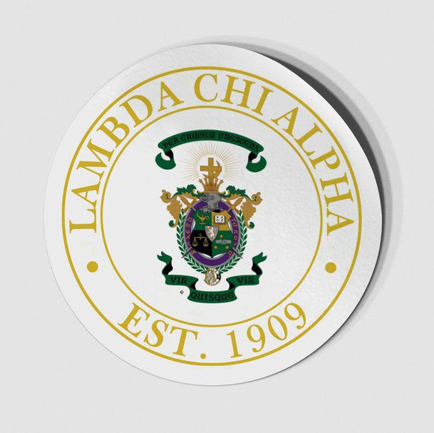  Lambda Chi Alpha Circle Crest - Shield Decal 