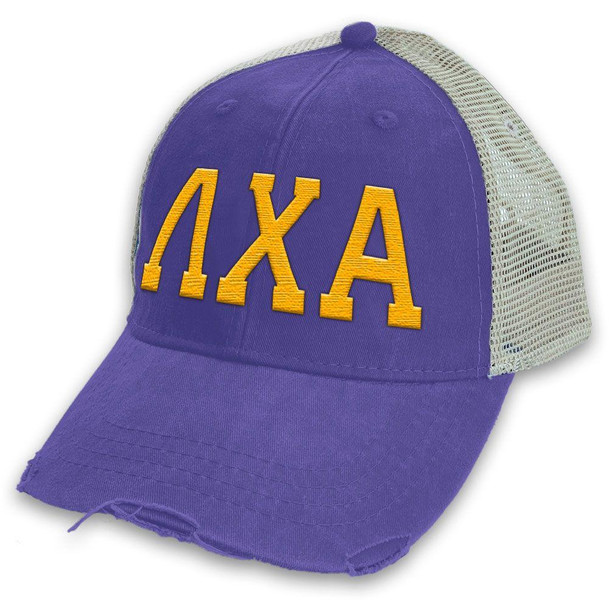  Lambda Chi Alpha Distressed Trucker Hat 