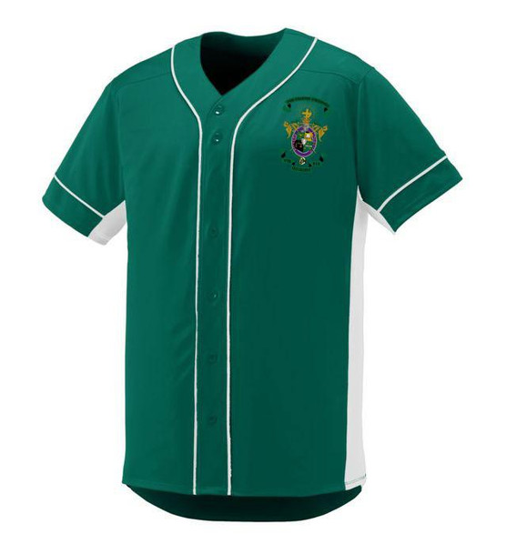 Lambda Chi Alpha Game 7 Full-Button Baseball Jersey 