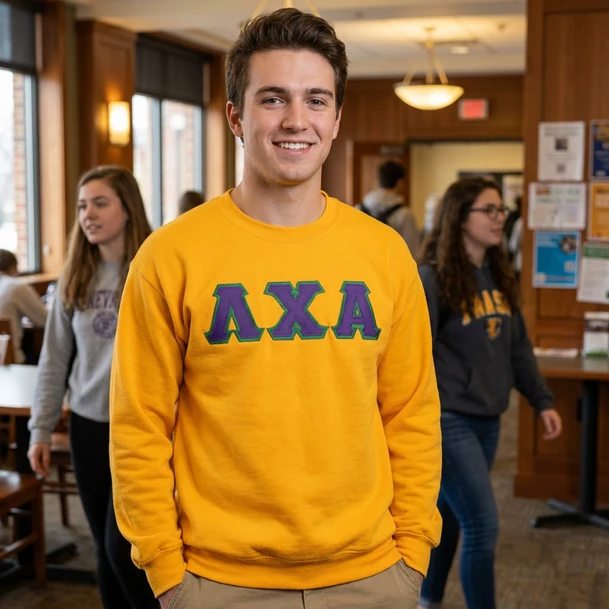 DISCOUNT Lambda Chi Alpha Lettered Crewneck - Best Value