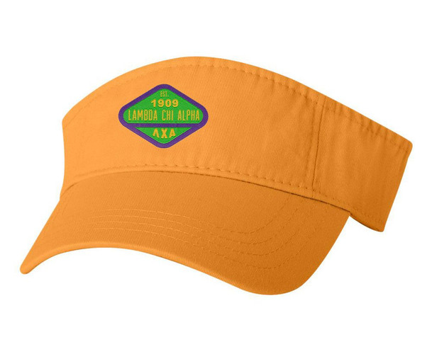 DISCOUNT-Lambda Chi Alpha Woven Emblem Heavy Visor