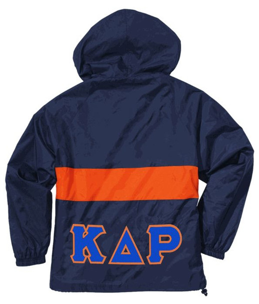 Lettered Greek Anorak Pullover