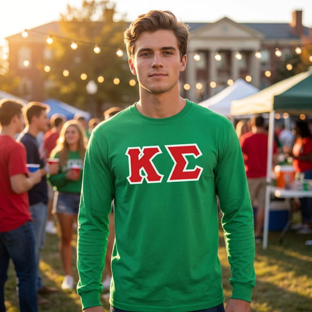 Fraternity or Sorority Lettered Long Tee
