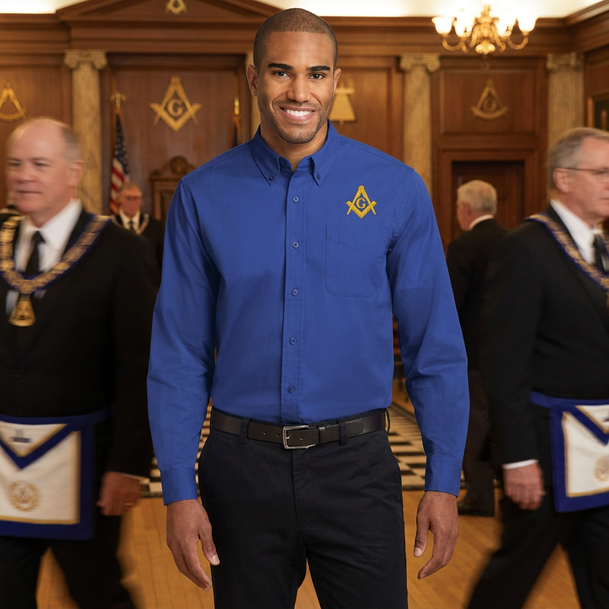 DISCOUNT-Mason / Freemason Long Sleeve Oxford