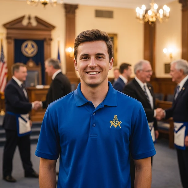 DISCOUNT-Mason / Freemason Emblem Polo