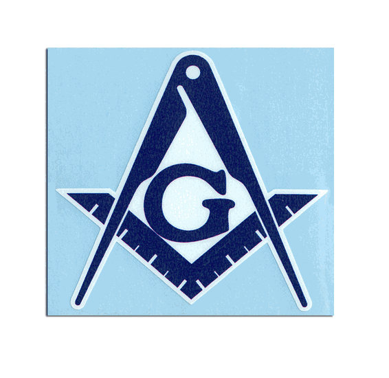 Craftique Mini Mason / Freemasons Car Sticker 