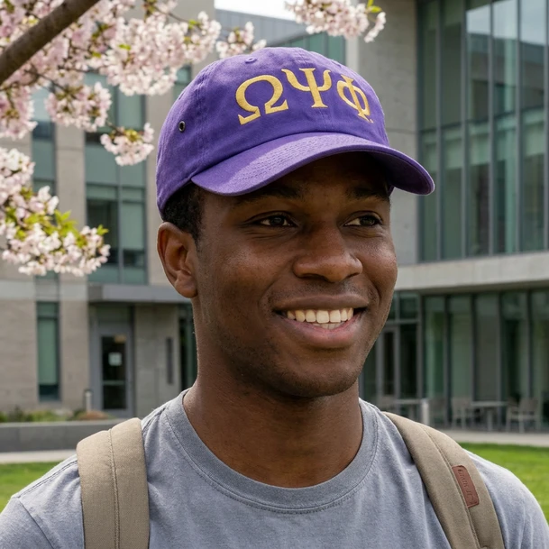 Omega Psi Phi Letter Hat
