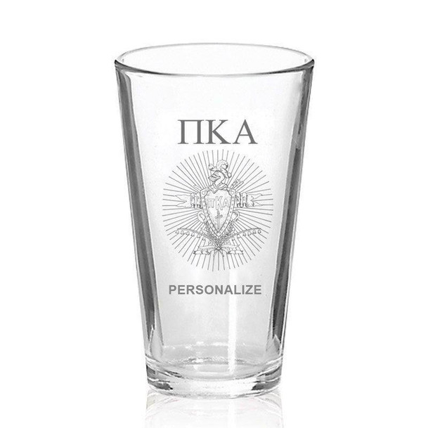 Pi Kappa Alpha Mixing Glass