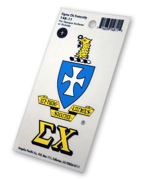  Sigma Chi Crest - Shield Decal 