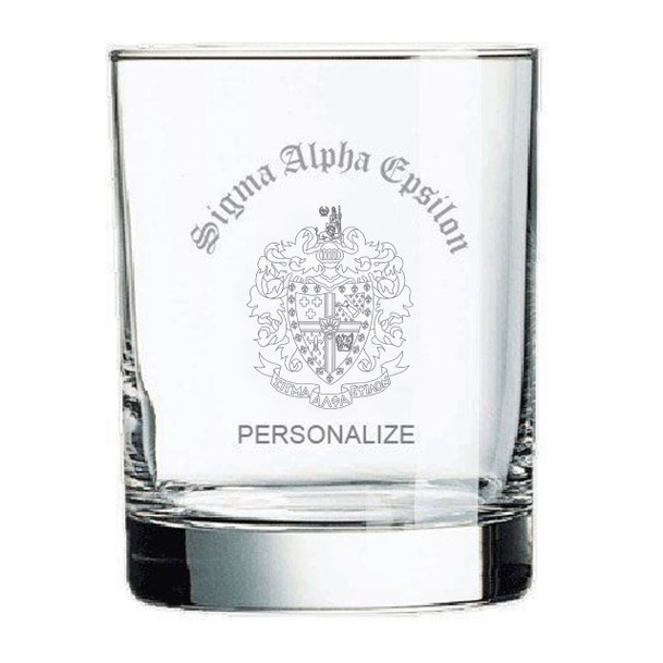 Sigma Alpha Epsilon Old Style Glass