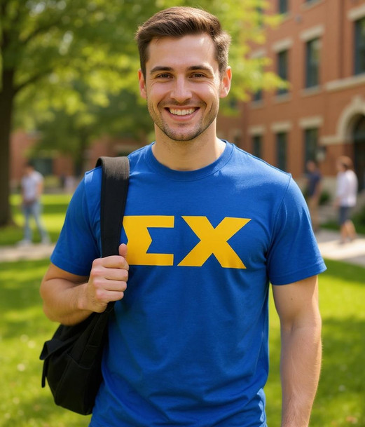 Sigma Chi Letter Lettered Shirts