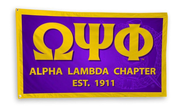 Omega Psi Phi 3 x 5 Flag