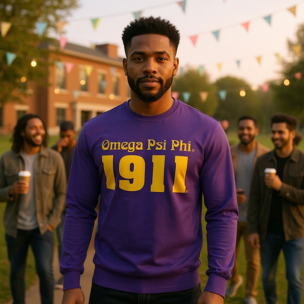 Omega Psi Phi Logo Long Sleeve Tee
