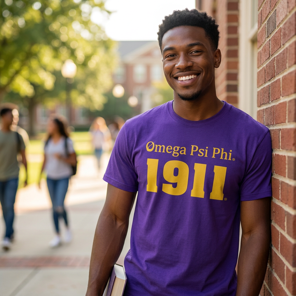 Omega Psi Phi Logo Short Sleeve Tee