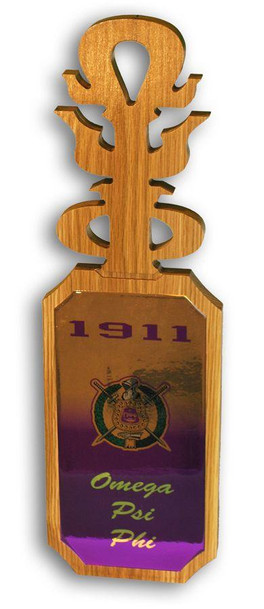 Craftique Omega Psi Phi Domed Wall Hanging Paddle 