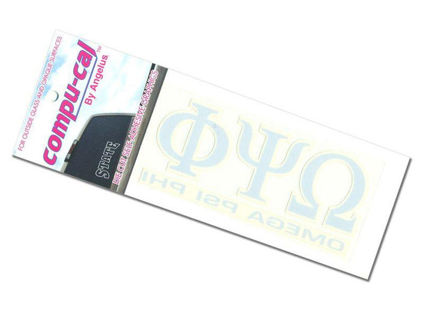  Omega Psi Phi letters over Name Sticker 