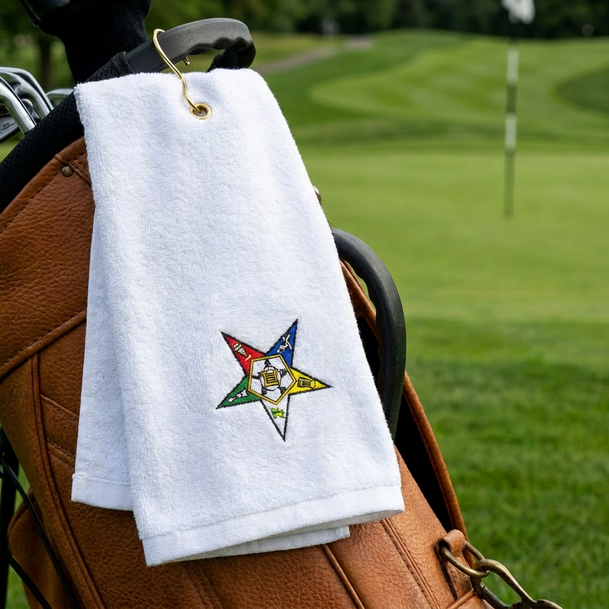 DISCOUNT-Order-of-Eastern-Star Golf Towel