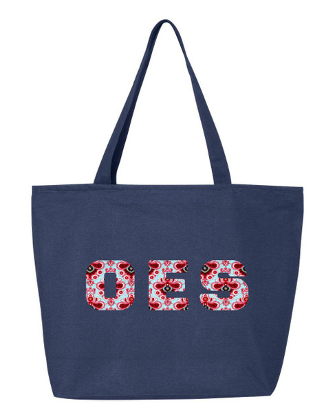  Order Of Eastern Star Greek Letter Zipper Tote 