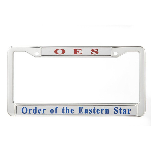 SAVAGE Order Of Eastern Star Metal License Plate Frame 