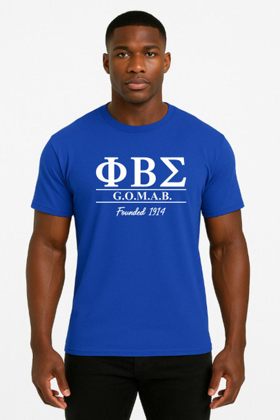  Phi Beta Sigma 2 Day Ship G.O.M.A.B. Short Sleeve Tee 
