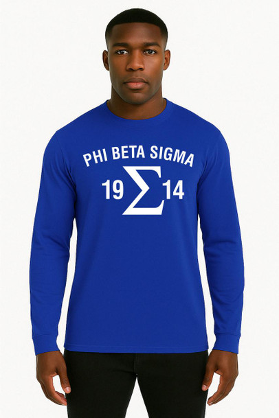  Phi Beta Sigma 2 Day Ship SIGMA Long Sleeve Tee 
