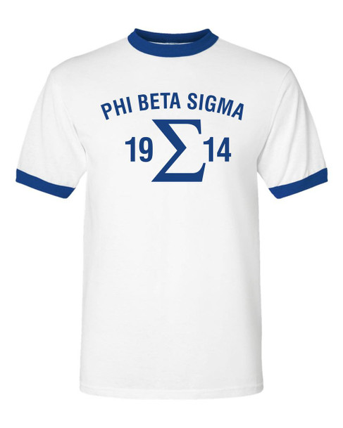  Phi Beta Sigma 2 Day Ship SIGMA Ringer Tee 