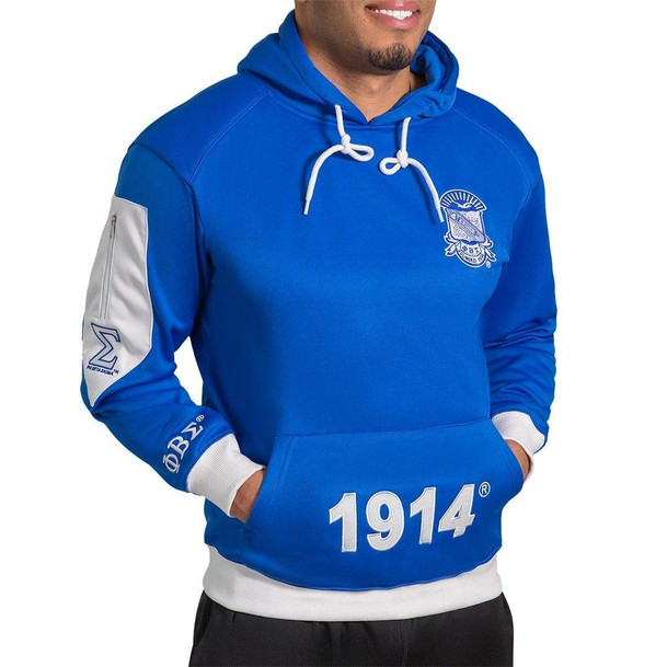 SAVAGE Phi Beta Sigma Hooded Sweatshirt Pullover - Sigma Elite Hoodie Pullover 