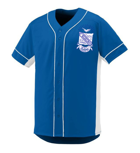 Phi Beta Sigma Game 7 Full-Button Baseball Jersey