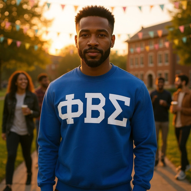 Phi Beta Sigma Greek Lettered Arch Crewneck Sweatshirt